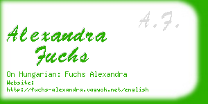 alexandra fuchs business card